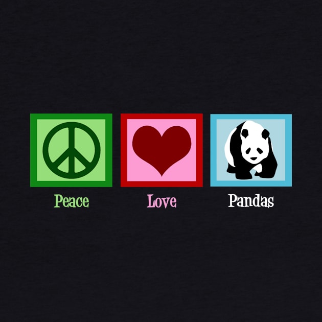 Peace Love Panda Bears by epiclovedesigns